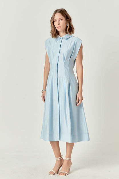 Endless Rose Contrast Stitch Mini Shirt Dress