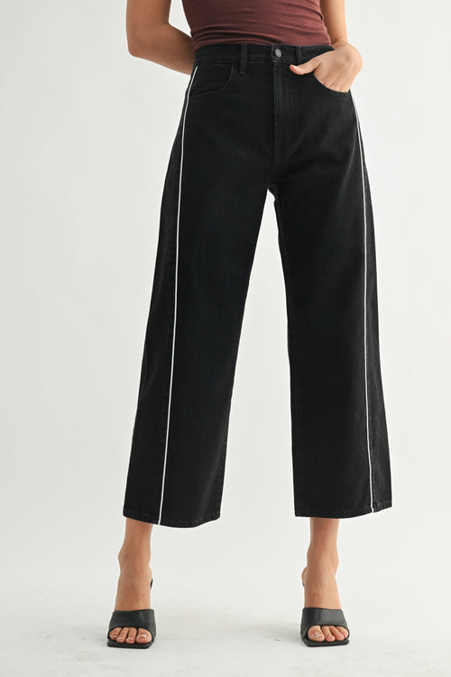 Just Black Barrel Jean Twist
