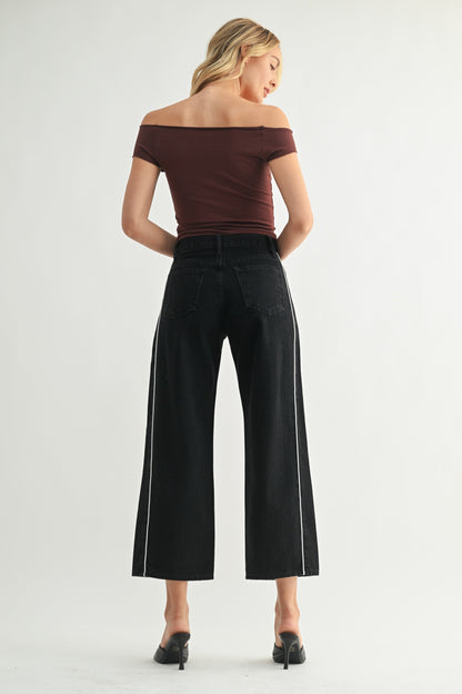 Just Black Barrel Jean Twist