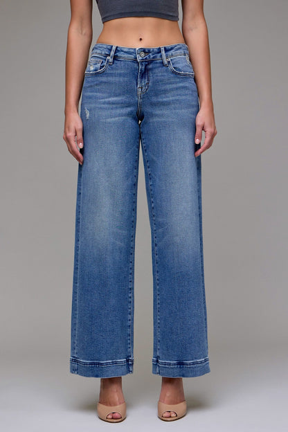 Hidden 33' Inseam Low Rise Nori Wild Leg