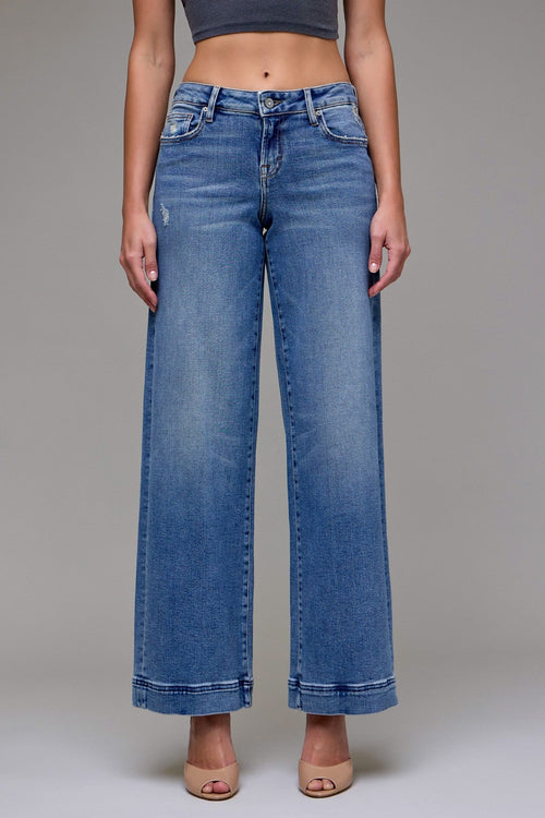 Hidden 33' Inseam Low Rise Nori Wild Leg