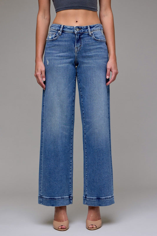 Hidden 33' Inseam Low Rise Nori Wild Leg
