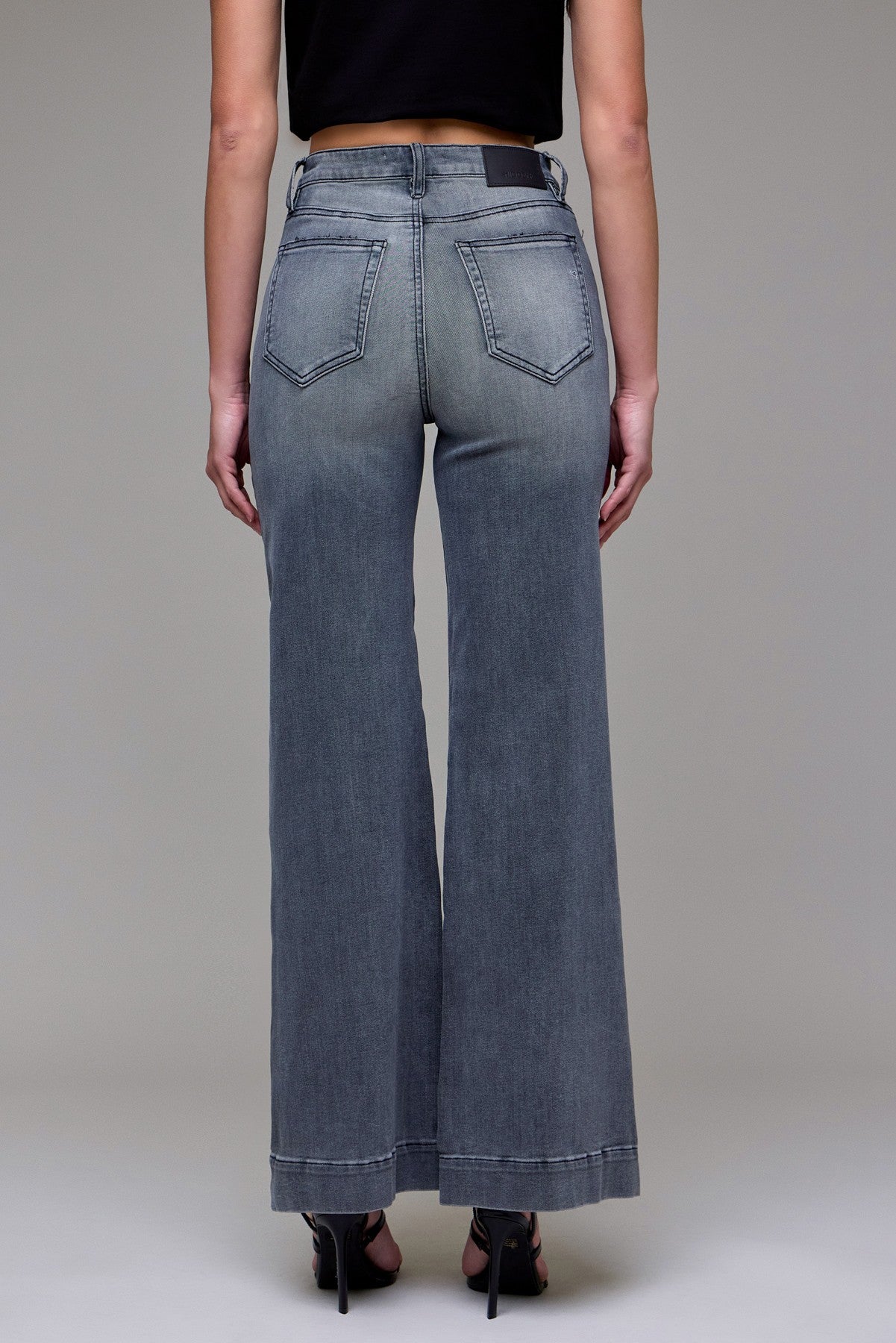 Hidden High Rise Happi Comfort Flare Pintuck Jeans