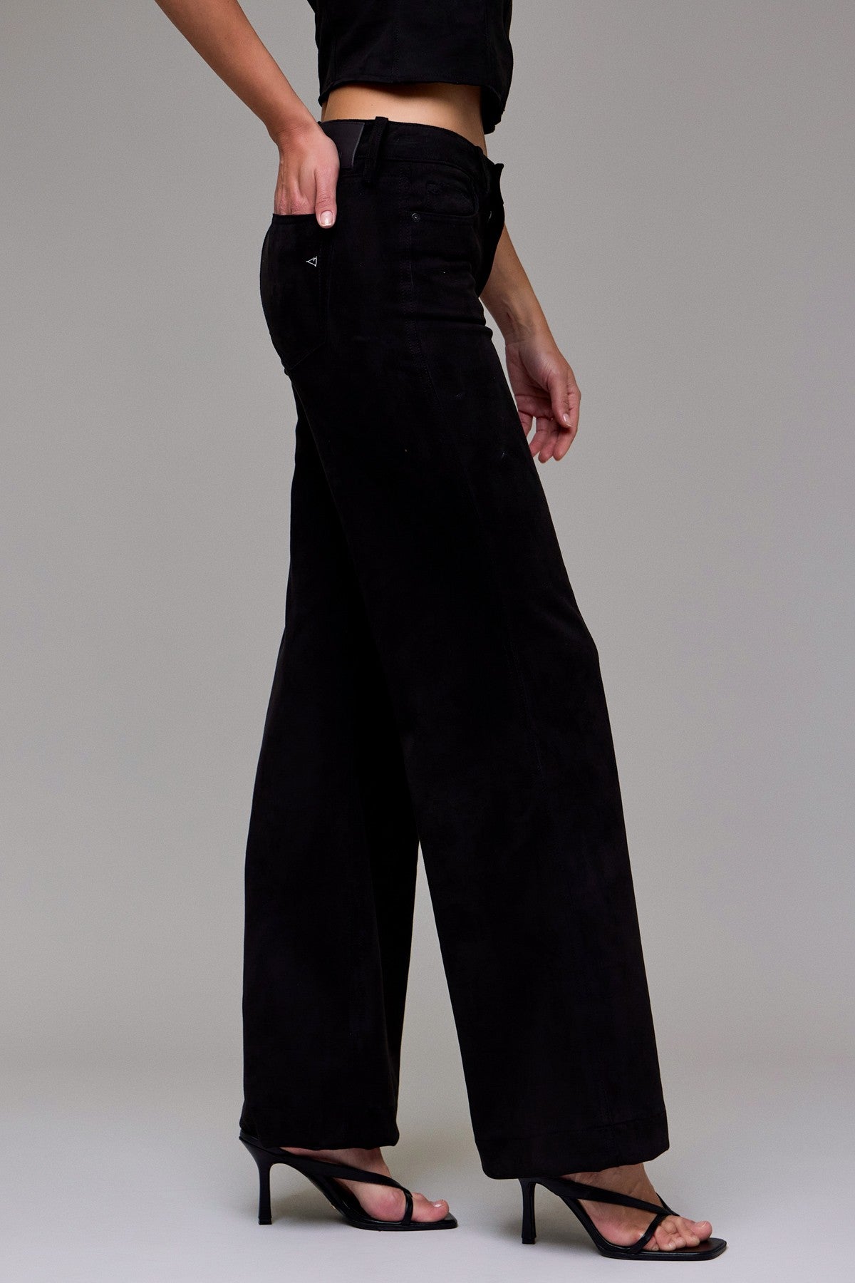 Hidden Suede Stretch Comfort Flare Pant