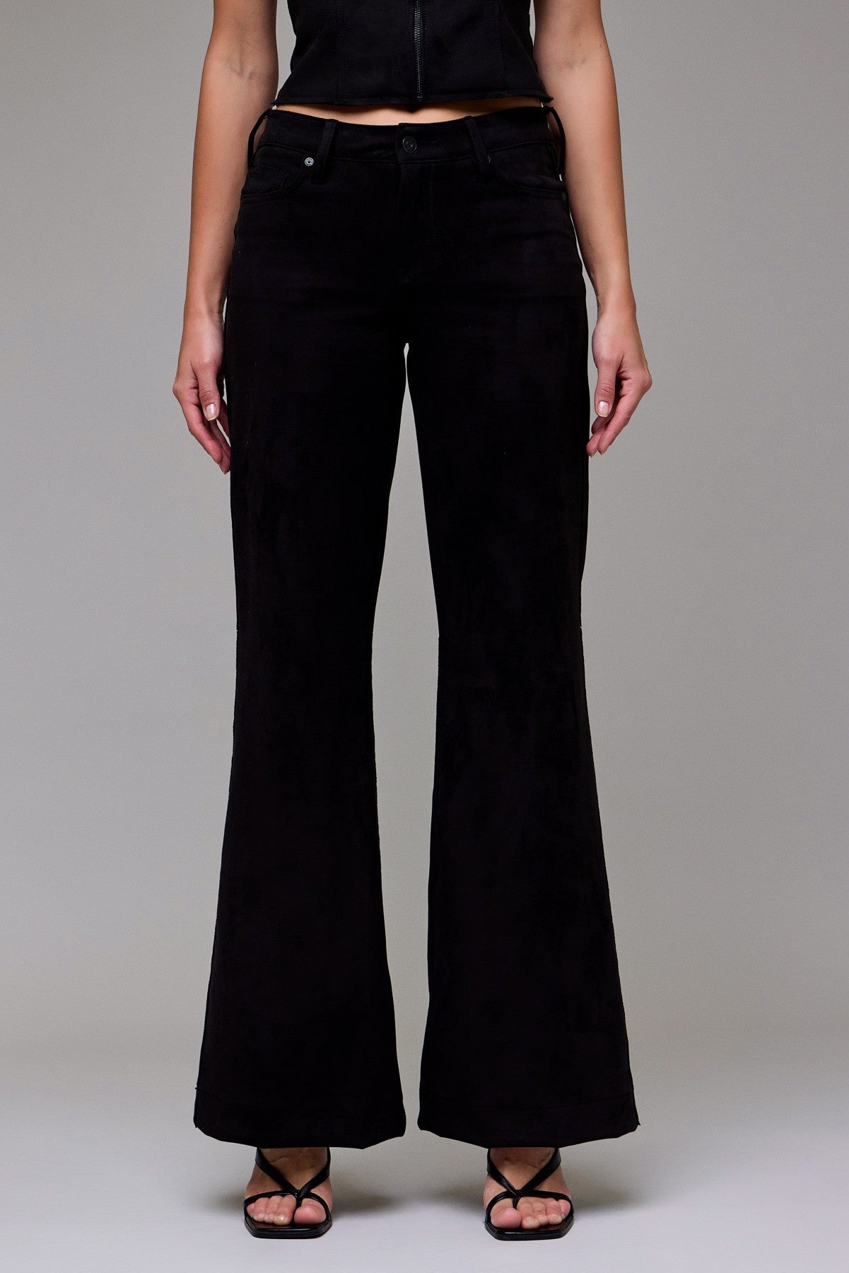 Hidden Suede Stretch Comfort Flare Pant