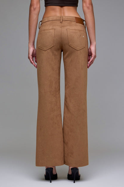 Hidden 32" Inseam Comfort Flare-Suede