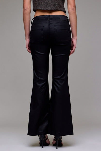 Hidden Low Rise Comfort Coated Flare Jean