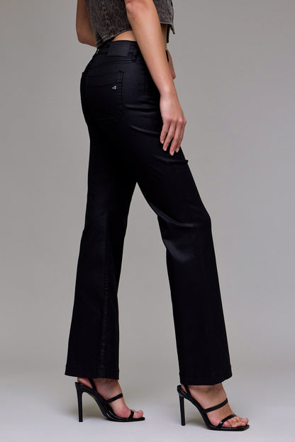 Hidden Low Rise Comfort Coated Flare Jean