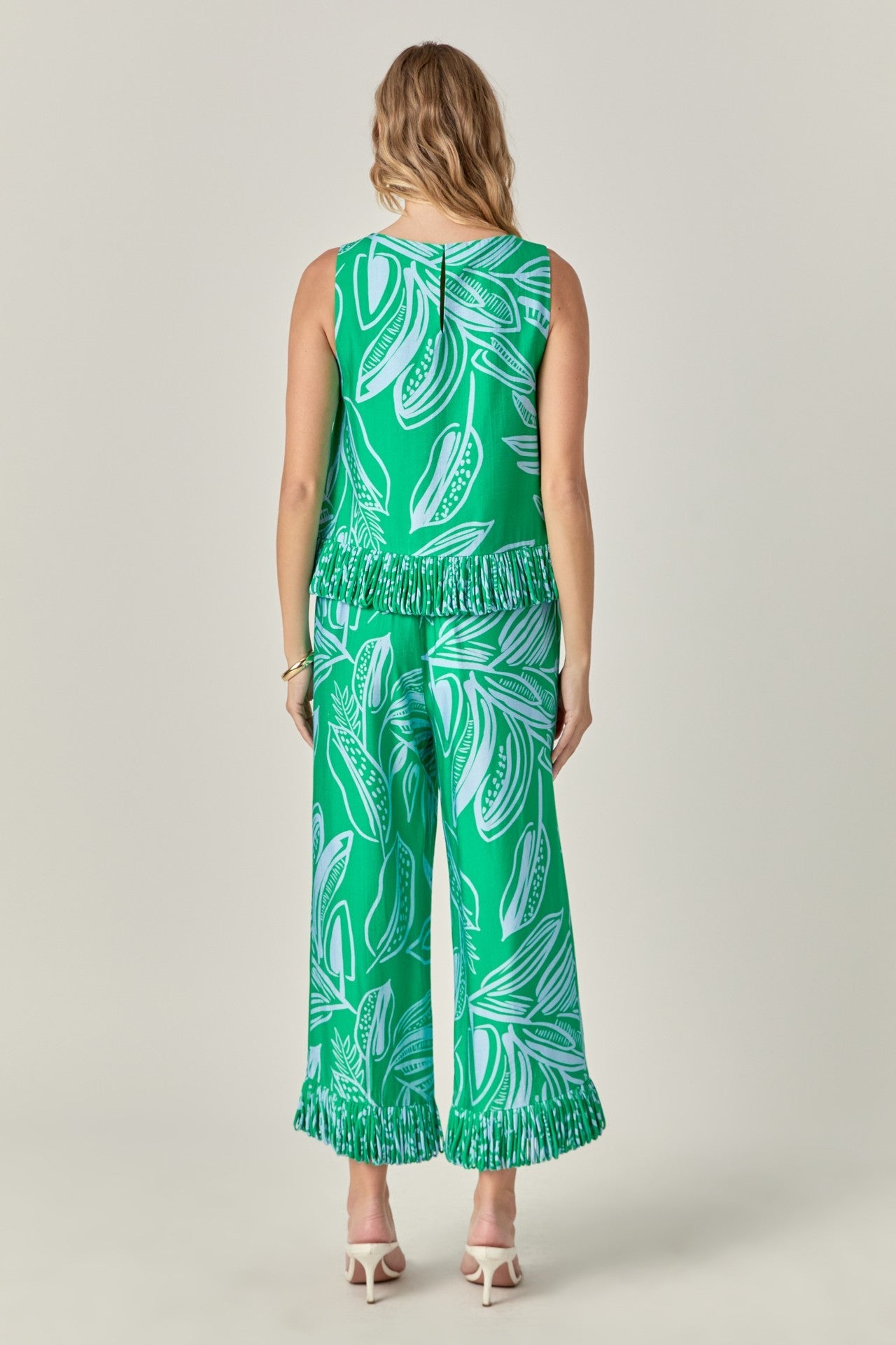 Endless Rose Printed Fringe Pants