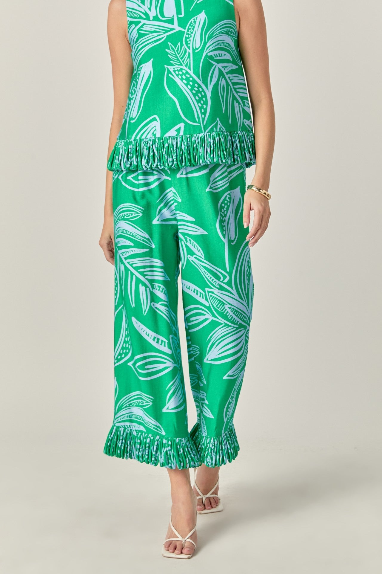 Endless Rose Printed Fringe Pants