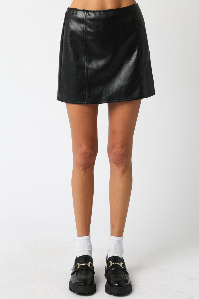 Presley Leather Mini Skirt