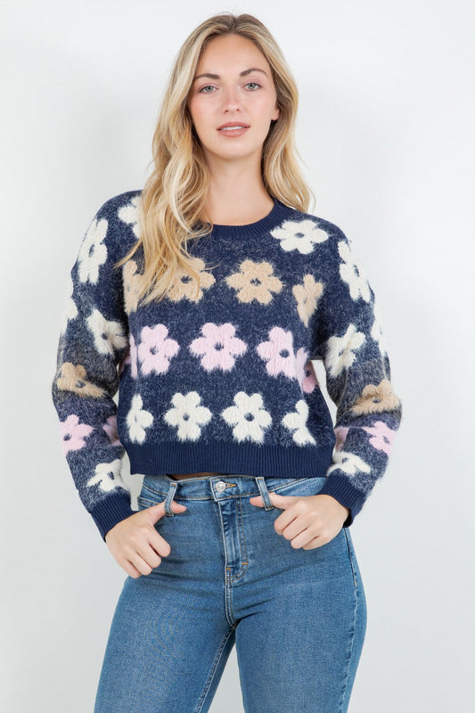 Flower Pullover Sweater