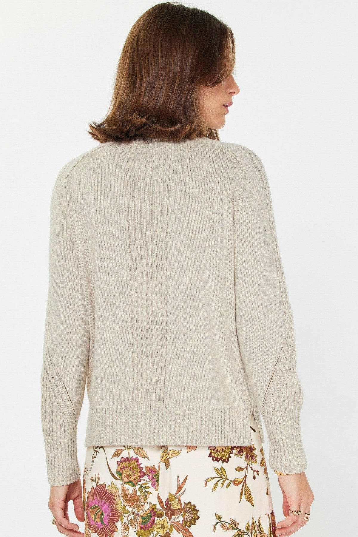 Current Air Turtleneck Cashmere Blend Sweater