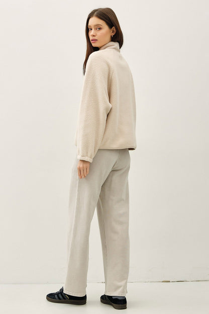 Fleece Button Up Jacket