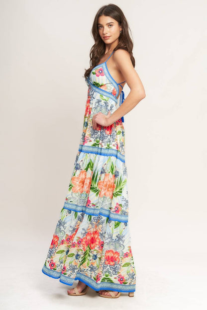 Printed Woven Maxi Dress