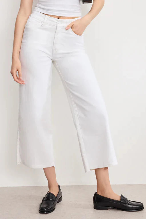 Good American Good Waist Cropped Palazzo