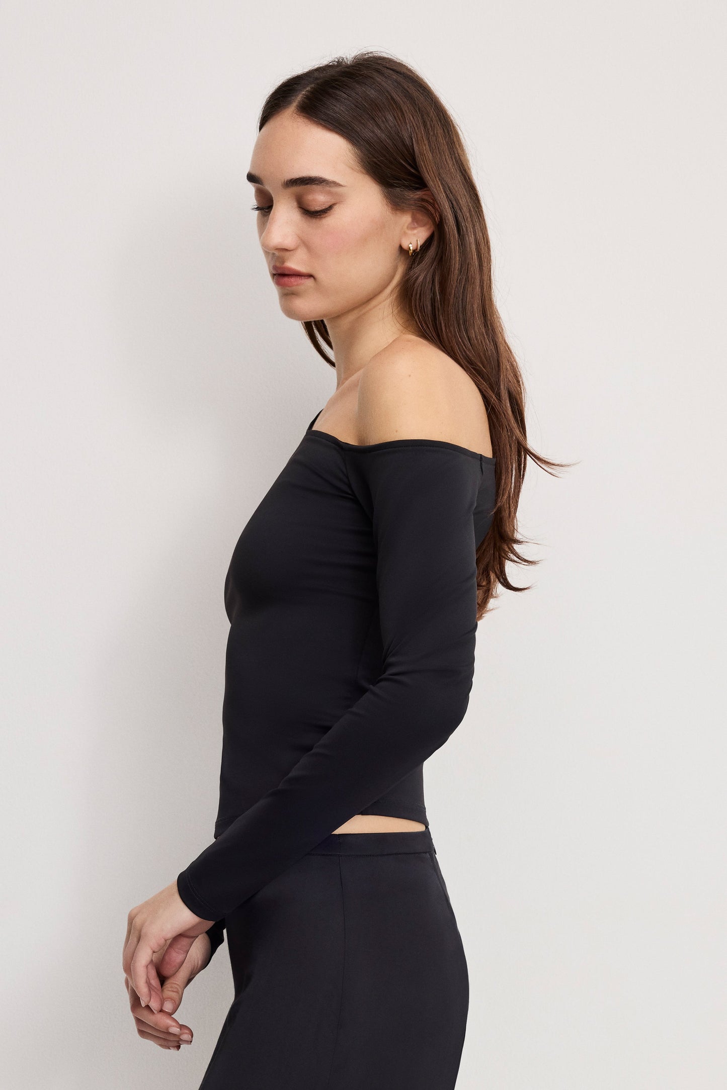 Good American Weightless Scuba One Shoulder Top