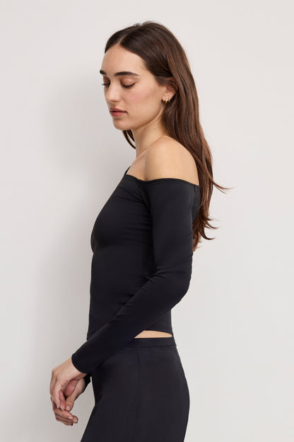 Good American Weightless Scuba One Shoulder Top