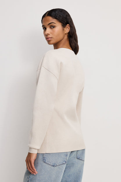Good American Exaggerated Sleeve Cardigan