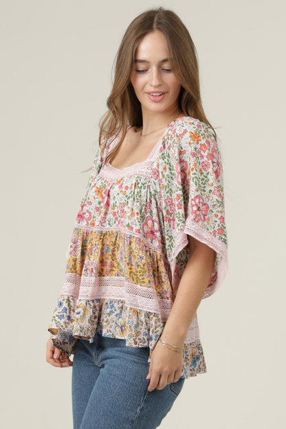 Mid Length Embroidered Detail Sleeve