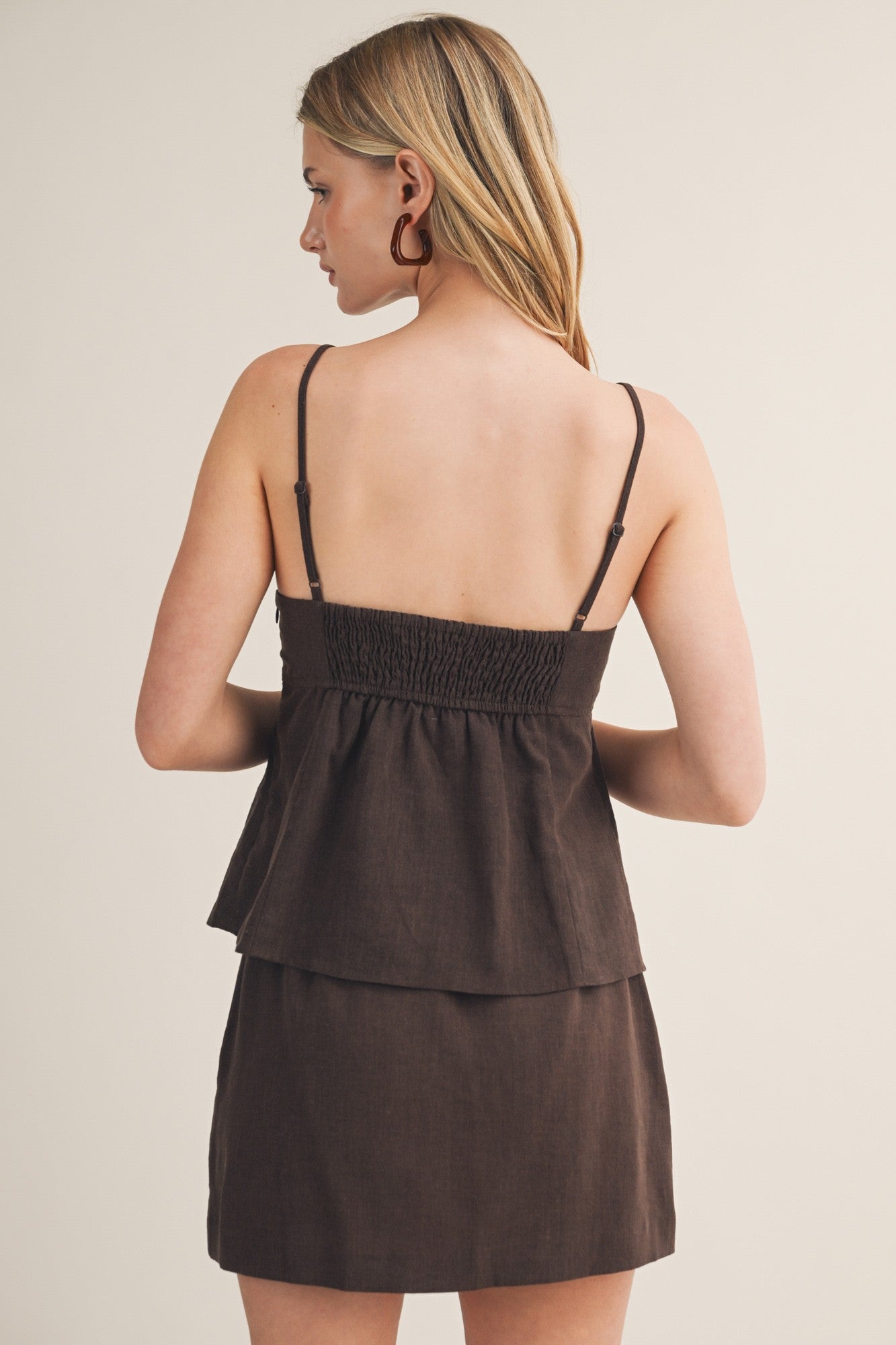 Elastic Waistband Skort
