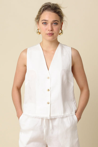 Linen Vest