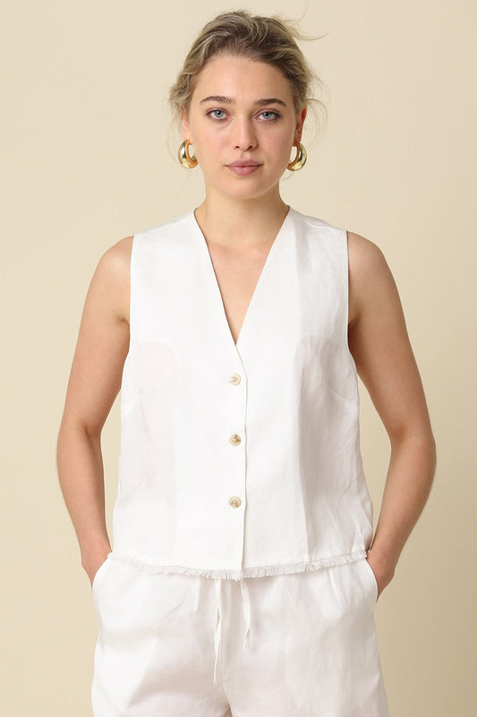 Linen Vest