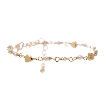 Pearl Heart Bracelet