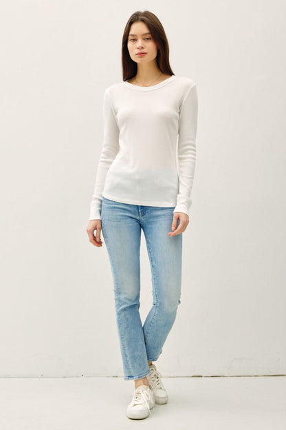 Classic Long Sleeve Ribbed Tee