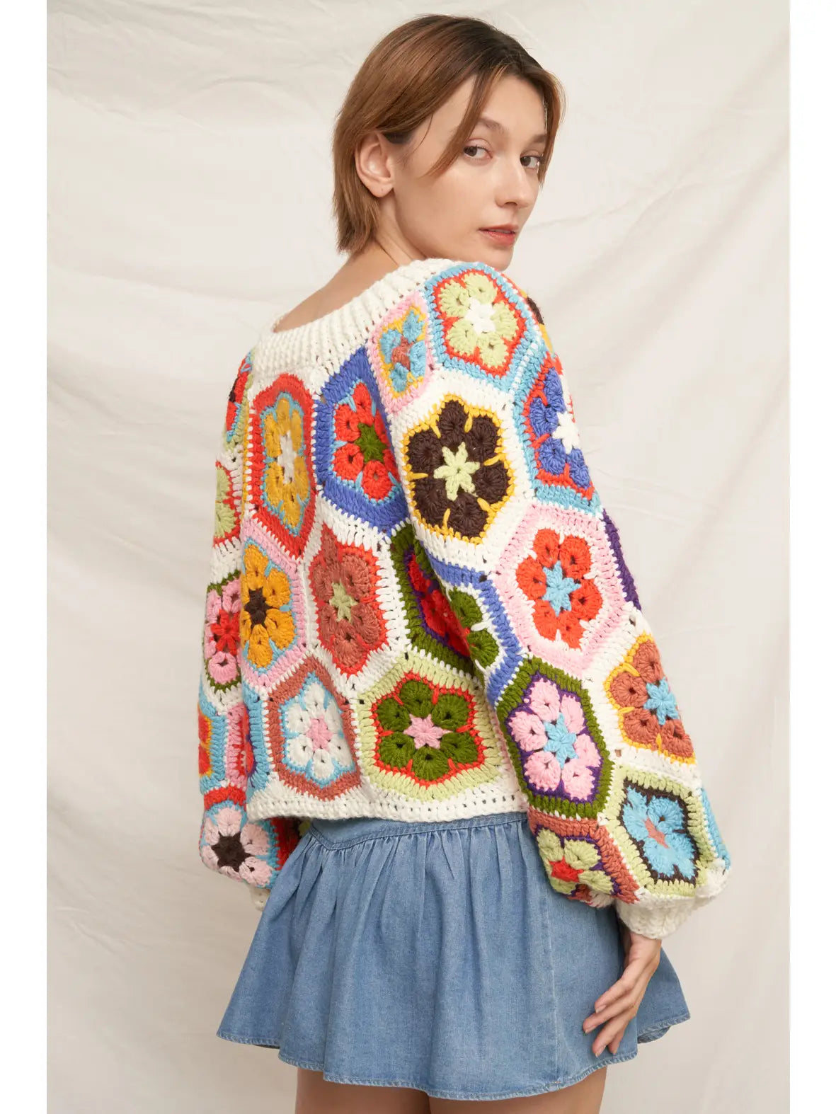 Chunky Oversized Crochet Sweater