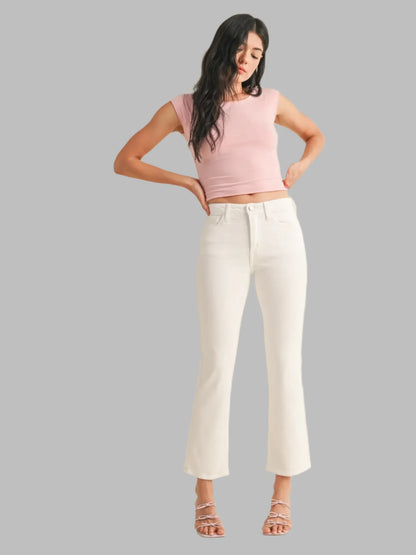 Just Black Denim Slim Cropped Bootcut