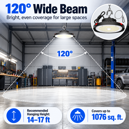 160W UFO LED High Bay Light – 24,000LM 5000K Daylight