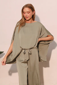 Boat Neck Caftan Top