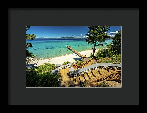 36 Million Dollar Lake Tahoe View - Framed Print