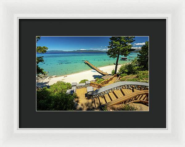 36 Million Dollar Lake Tahoe View - Framed Print