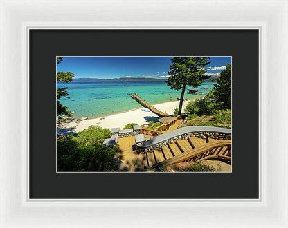 36 Million Dollar Lake Tahoe View - Framed Print