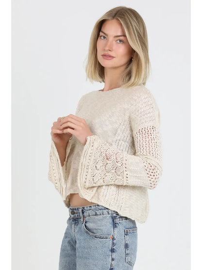 Bell Sleeve Light Weight Pullover