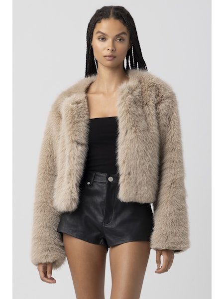 Blank Faux Fur Jacket