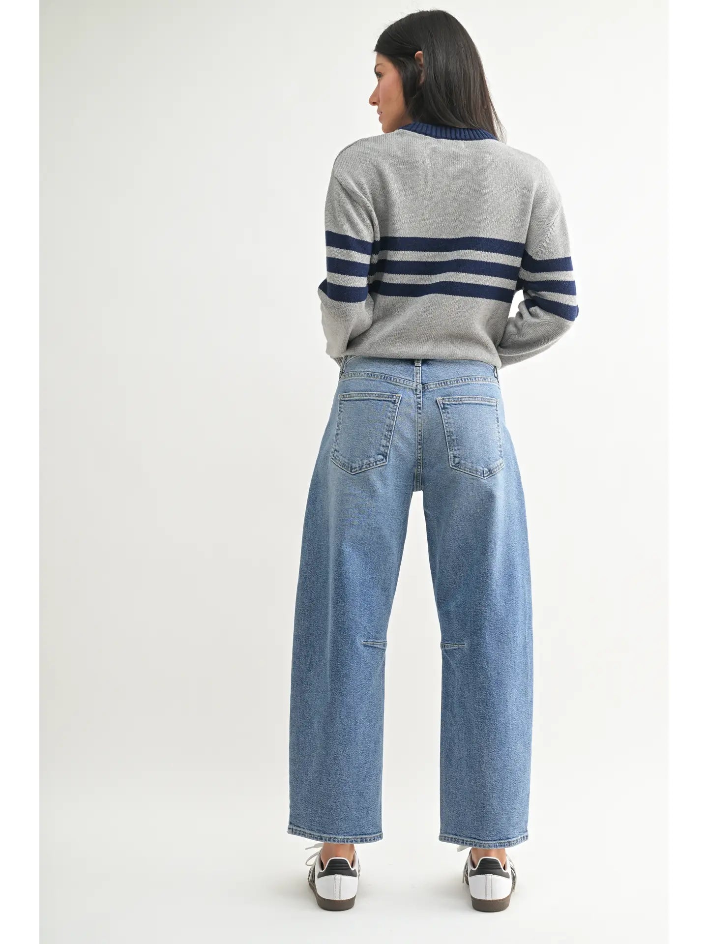 Just Black Denim Utility Barrel Jean