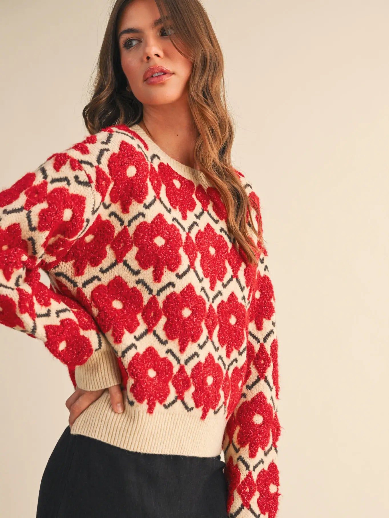 Flower Crewneck Sweater