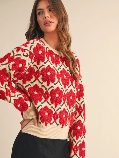 Flower Crewneck Sweater