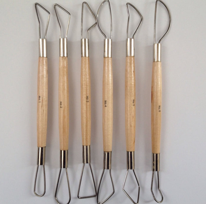 6 pcs 12 Tools Clay Sculpting Set Carving Tool for Pottery