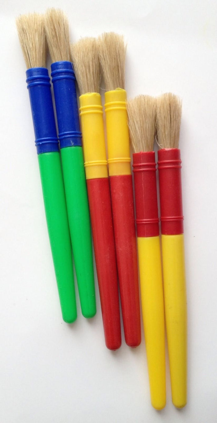 6 Pcs Set Nylon Painting Watercolor Acrylic Brush Artists Paint Kids Children Art Artist