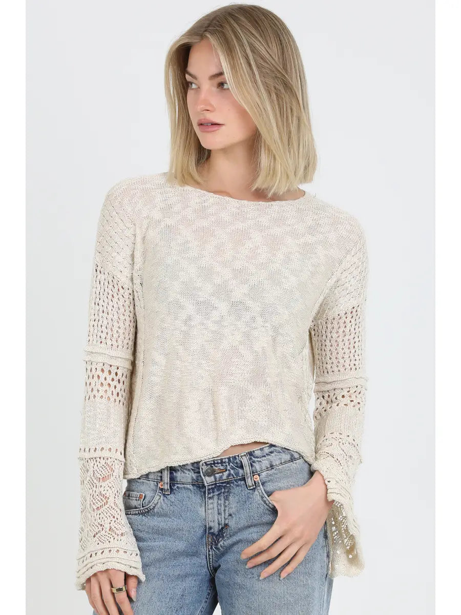Bell Sleeve Light Weight Pullover