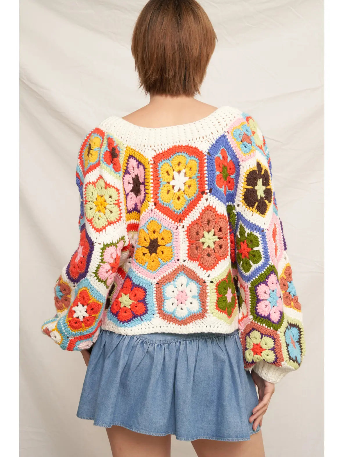 Chunky Oversized Crochet Sweater