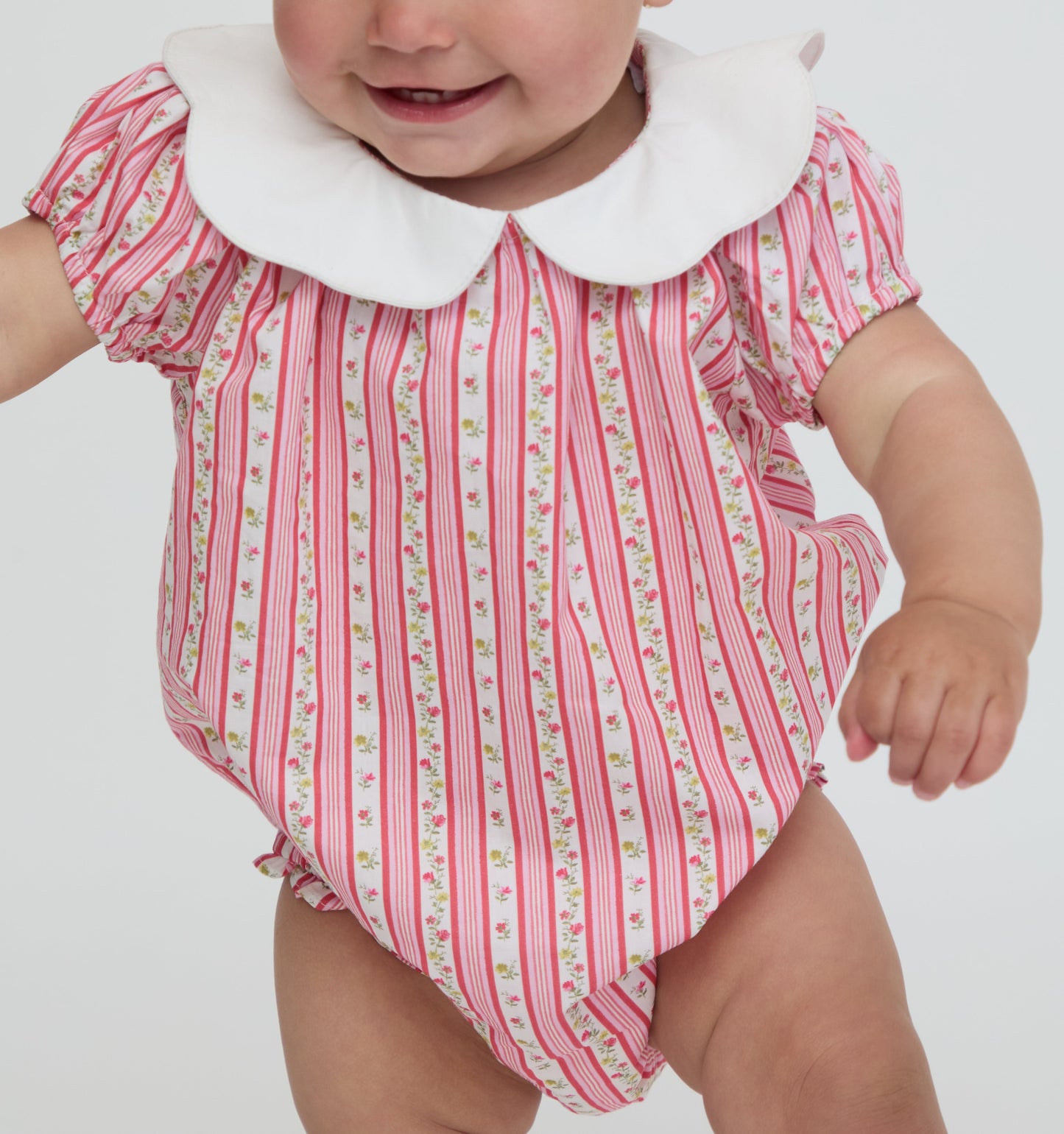 The Baby Nova Bubble - Pansy Stripe Pink