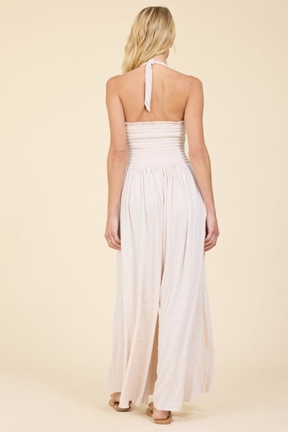 Crinkle Knit Jumpsuit