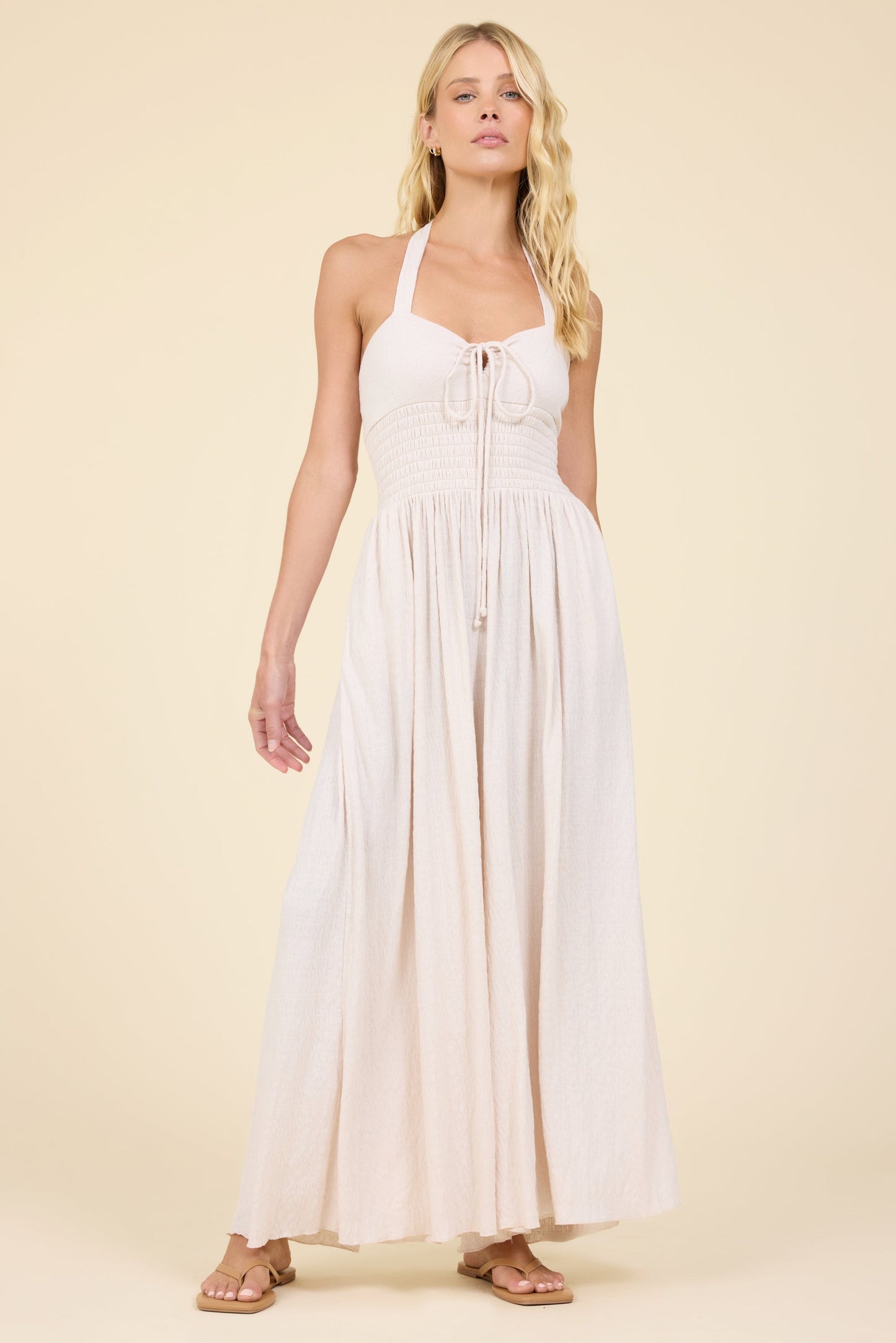 Crinkle Knit Jumpsuit