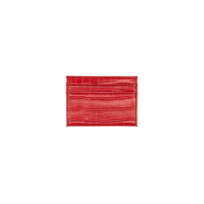 Faux Croc Card Case