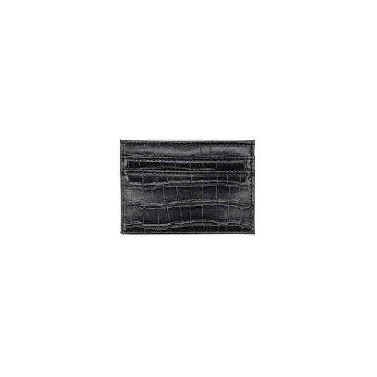 Faux Croc Card Case